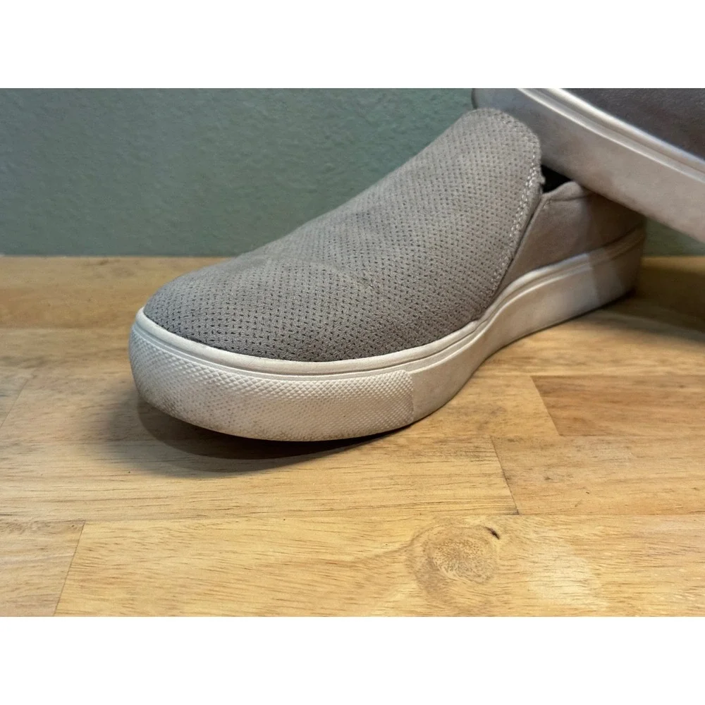 Dr. Scholls Madison Gray Perforated Slip On Sneakers Womens Shoes